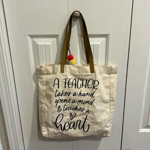 Teacher tote bag